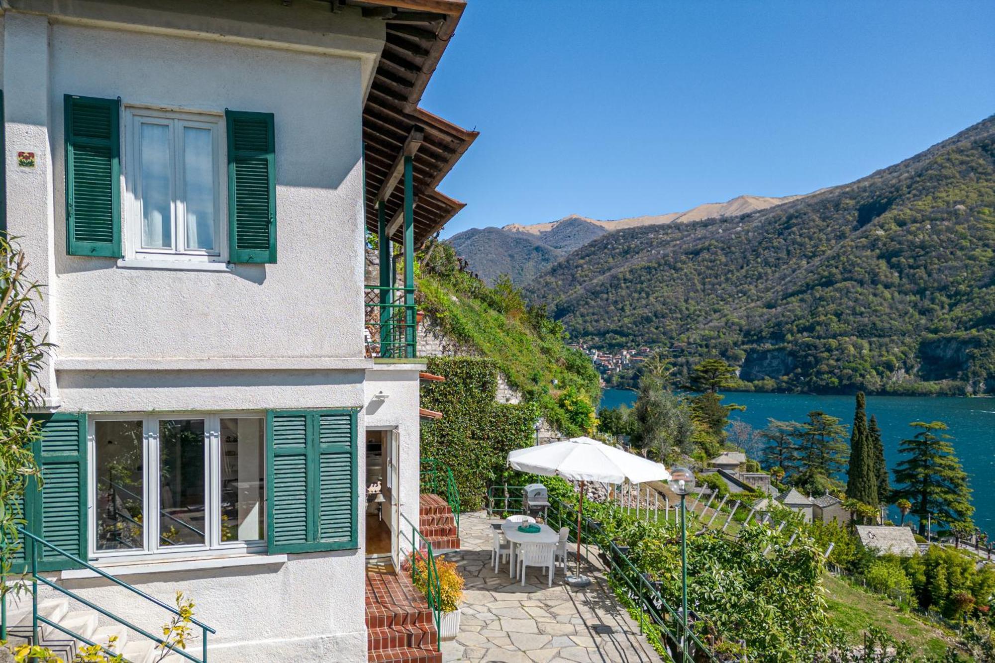 Casa Bambu - Splendida Vista Lago E Posto Auto Laglio Exteriör bild